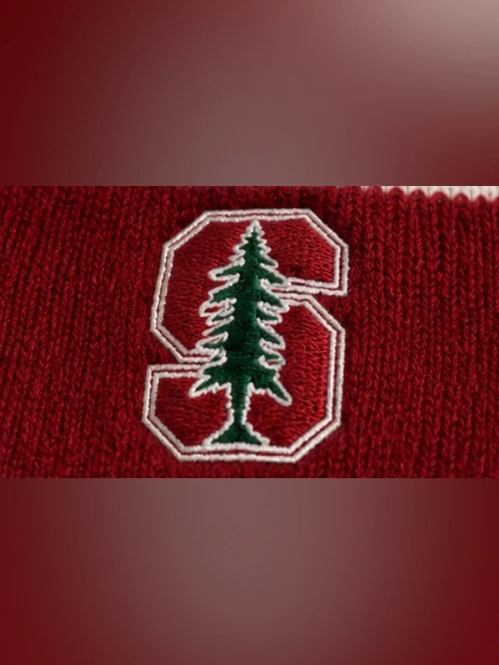 Stanford Cardinal LogoFit Knit Gloves NWT Red White Collegiate Cozy Winter Fuzzy